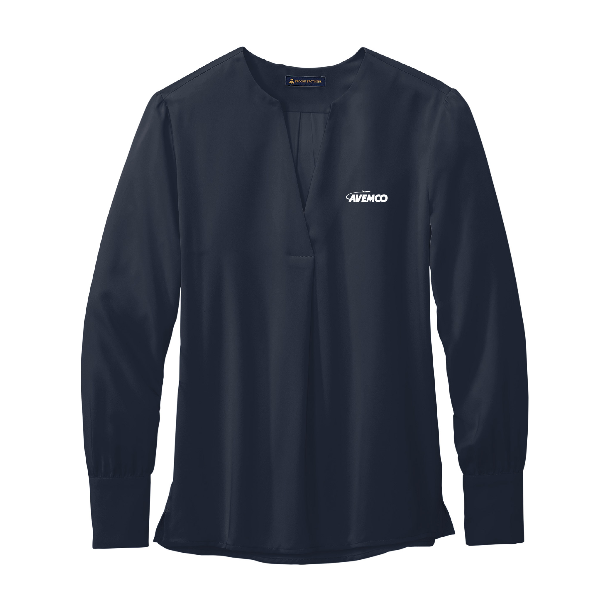 Brooks Brothers Women's Open Neck Satin Blouse